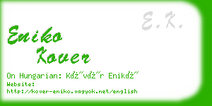 eniko kover business card